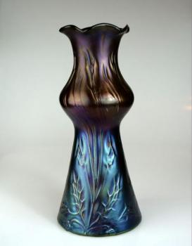 Vase - Irisierend Glas, Granatglas - Rindskopf Teplice - 1910 Vase - Irisierend Glas, Granatglas - Rindskopf Teplice - 1910