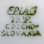 Tasse und Untertasse - weißes Porzellan, bemaltes Porzellan - Dalovice - 1920 Tasse und Untertasse - weißes Porzellan, bemaltes Porzellan - Dalovice - 1920