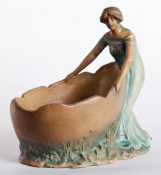 Porzellan Jardiniere - Bernhard Bloch, Eichwald - 1900 Porzellan Jardiniere - Bernhard Bloch, Eichwald - 1900