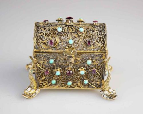 Silberdose - Emaille, Silber - 1890 Silberdose - Emaille, Silber - 1890