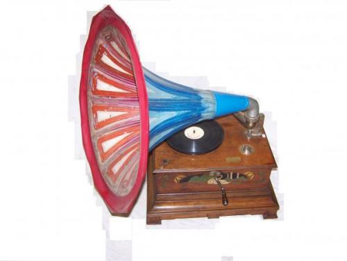 Grammophon - Holz, Blech - Johan Arlett, Wien - 1900 Grammophon - Holz, Blech - Johan Arlett, Wien - 1900