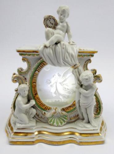 Porzellan Dekorationen - bemaltes Porzellan - Prensaich, Plaue - 1865 Porzellan Dekorationen - bemaltes Porzellan - Prensaich, Plaue - 1865