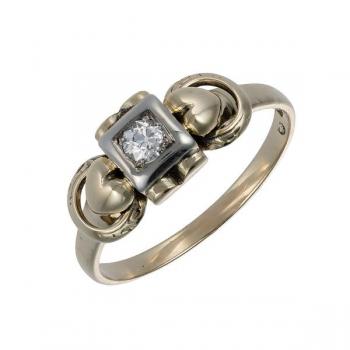 Damen Goldring - Gold, Diamant - 1990 Damen Goldring - Gold, Diamant - 1990