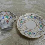 Tasse und Untertasse - Porzellan - 1930 Tasse und Untertasse - Porzellan - 1930