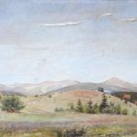 Hugo Carlberg , geschrieben - Blick auf die Hügell Hugo Carlberg , geschrieben - Blick auf die Hügell