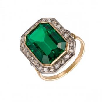 Damen Goldring - Gold, Diamant - 1930 Damen Goldring - Gold, Diamant - 1930