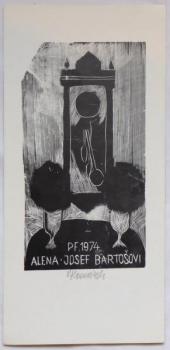 Vladimir Komarek - PF 1974 Alena - Josef Bartosovi Vladimir Komarek - PF 1974 Alena - Josef Bartosovi