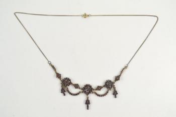 Collier mit böhmischen Granaten - 1930 Collier mit böhmischen Granaten - 1930
