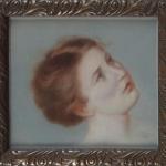 Alois Porges - Porträt eines Mädchens Kopf Alois Porges - Porträt eines Mädchens Kopf