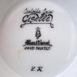 Tasse mit Miniatur der Ballerina Carlotta Grisi -  Tasse mit Miniatur der Ballerina Carlotta Grisi -