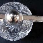 Geschliffenes Glas Krug mit Silber - Theodor Mülle Geschliffenes Glas Krug mit Silber - Theodor Mülle
