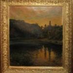 Romantische Landschaft mit Burg - 1907 Romantische Landschaft mit Burg - 1907