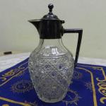 Glaskrug - Zinn, klares Glas - 1880 Glaskrug - Zinn, klares Glas - 1880