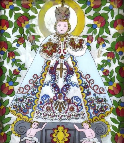 Hinterglasmalerei - Jesuskind von Prag Hinterglasmalerei - Jesuskind von Prag