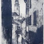 Vladislav Röhling - Blick auf die Stadt Cesky Krum Vladislav Röhling - Blick auf die Stadt Cesky Krum