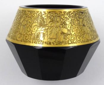 Glasvase - Amethyst Glas - 1930 Glasvase - Amethyst Glas - 1930