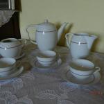 Kaffeeservice - weißes Porzellan - RGK Tchecoslovaque - 1930 Kaffeeservice - weißes Porzellan - RGK Tchecoslovaque - 1930