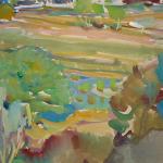 Stuchlik - Bäume und Häuser, blauer Himmel Stuchlik - Bäume und Häuser, blauer Himmel