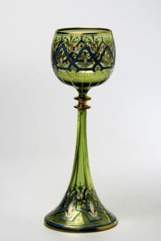 Glasbecher - grünes Glas - 1910 Glasbecher - grünes Glas - 1910