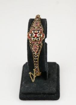 Granat Armband - Tschechischer Granat, tombak - 1890 Granat Armband - Tschechischer Granat, tombak - 1890
