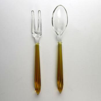 2-teiliges Vorlegebesteck aus Glas 2-teiliges Vorlegebesteck aus Glas