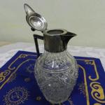 Glaskrug - Zinn, klares Glas - 1880 Glaskrug - Zinn, klares Glas - 1880