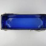 Jardiniere - Zinn, blaues Glas - 1905 Jardiniere - Zinn, blaues Glas - 1905