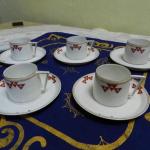 Tasse und Untertasse - weißes Porzellan - JAEGER & Co Marktredwitz Holwein 1907 - 1907 Tasse und Untertasse - weißes Porzellan - JAEGER & Co Marktredwitz Holwein 1907 - 1907