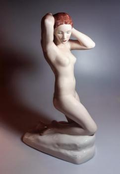 Porzellan Figur Mädchen - Porzellan - 1940 Porzellan Figur Mädchen - Porzellan - 1940