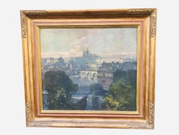 Blick auf die Stadt - Leinwand - 1920 Blick auf die Stadt - Leinwand - 1920