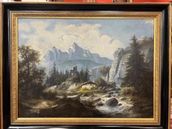 Berglandschaft - Albert Rieger - 1870 Berglandschaft - Albert Rieger - 1870