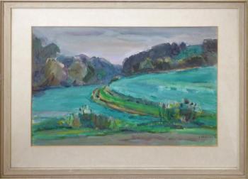 Aquarell - Karton - Omar Homolka  - 1980 Aquarell - Karton - Omar Homolka  - 1980