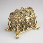 Silberdose - Emaille, Silber - 1890 Silberdose - Emaille, Silber - 1890