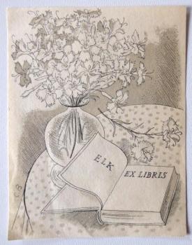 Cyril Bouda - Stillleben mit Buch und Blumen Cyril Bouda - Stillleben mit Buch und Blumen