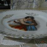 Teller - weißes Porzellan - 1920 Teller - weißes Porzellan - 1920