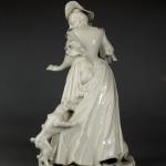 Porzellan Figur Frau - weißes Porzellan - Nymphenburg, Franz Anton Bustelli - 1840 Porzellan Figur Frau - weißes Porzellan - Nymphenburg, Franz Anton Bustelli - 1840