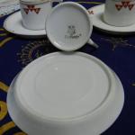 Tasse und Untertasse - weißes Porzellan - JAEGER & Co Marktredwitz Holwein 1907 - 1907 Tasse und Untertasse - weißes Porzellan - JAEGER & Co Marktredwitz Holwein 1907 - 1907