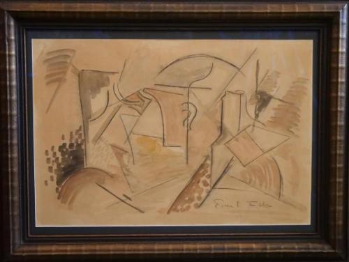 Zeichnung - Holz, Papier - Emil Filla - 1915 Zeichnung - Holz, Papier - Emil Filla - 1915