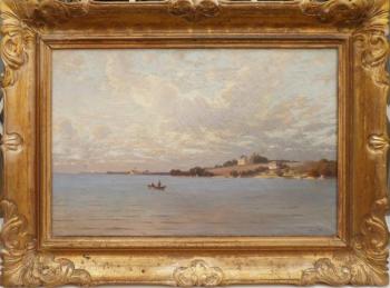 Sommerlandschaft - K. Ling - 1875 Sommerlandschaft - K. Ling - 1875