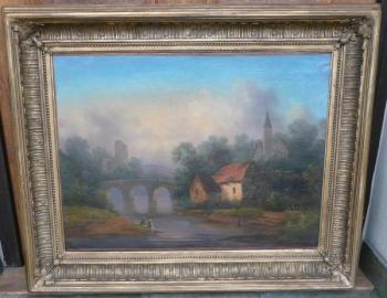 Romantische Landschaft - 1860 Romantische Landschaft - 1860
