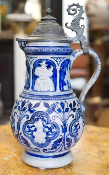 Bierkrug - Zinn, Keramik Bierkrug - Zinn, Keramik