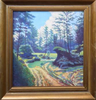 Waldlandschaft - Karton, Leinwand - František Josef Klír - 1933 Waldlandschaft - Karton, Leinwand - František Josef Klír - 1933