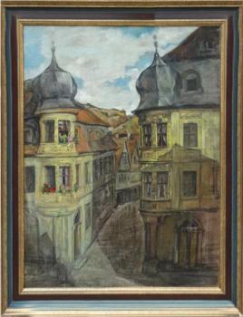 Blick auf die Stadt - 1940 Blick auf die Stadt - 1940