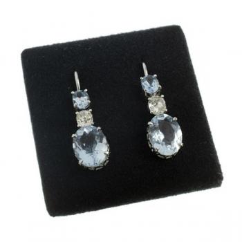 Ohrringe aus Weißgold - Gold, Brillant - 1960 Ohrringe aus Weißgold - Gold, Brillant - 1960