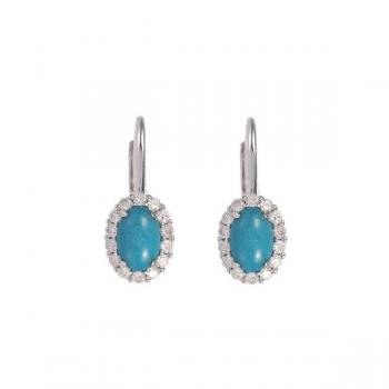 Goldene Ohrringe mit Diamanten - Gold - 2023 Goldene Ohrringe mit Diamanten - Gold - 2023