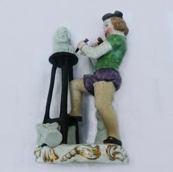 Porzellanfigur - weißes Porzellan - 1858 Porzellanfigur - weißes Porzellan - 1858