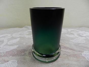 Vase - Glas, dickwandiges Glas - 1980 Vase - Glas, dickwandiges Glas - 1980