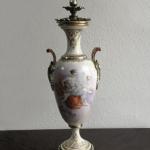 Porzellan Vase - Bronze, weißes Porzellan - 1880 Porzellan Vase - Bronze, weißes Porzellan - 1880