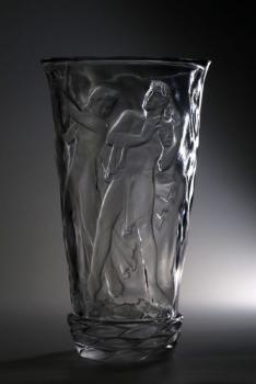 Vase - klares Glas - 1950 Vase - klares Glas - 1950