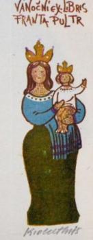 Karel Oberthor-Weihnachts-Exlibris von Franta Pult Karel Oberthor-Weihnachts-Exlibris von Franta Pult